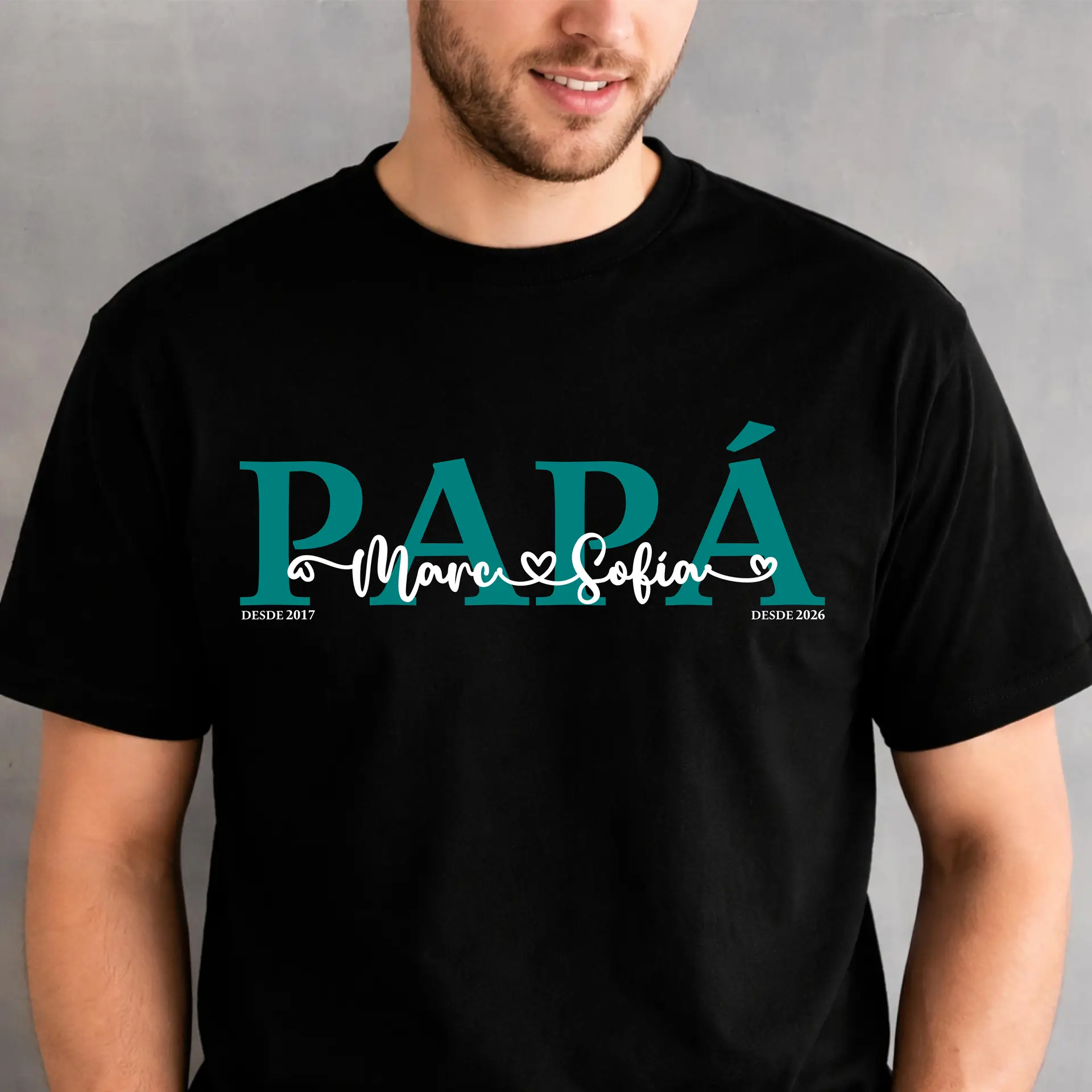 CAMISETA O SUDADERA PAPÁ DESDE... - Imagen 3