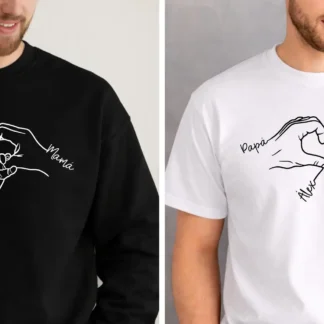 CAMISETA O SUDADERA MANOS FORMA CORAZÓN